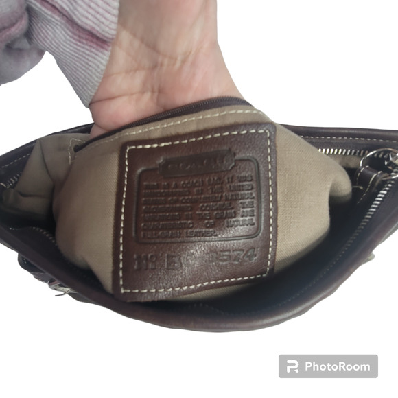 COACH SOHO Brown Signature Hobo X-Body Bag 3574 - Picture 5 of 6